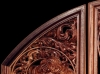 Carved decorative panels, Mahogany, from Alphons Mucha posters,  Fred Zavadil