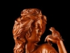 Carved mahogany sculpture, wood carving by Fred Zavadil