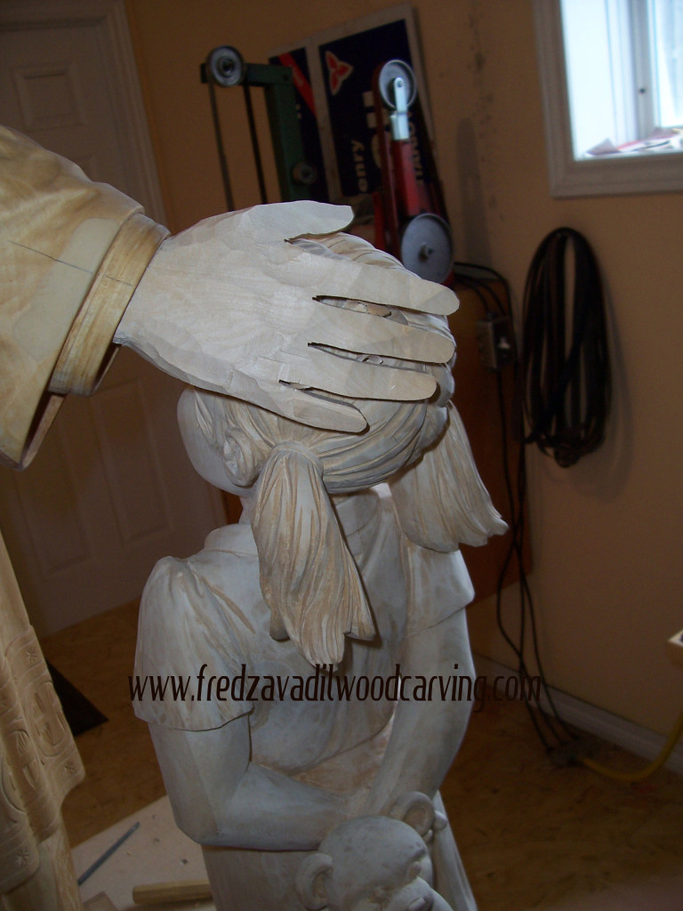 Custom carved sculptures, basswood, fred zavadil