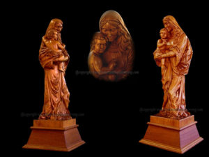 Madonna and child, custom statue, Fred Zavadil statue