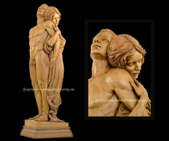 How to finish and stain basswood wood carving  Custom Wood Carving and  Religious Sculptures