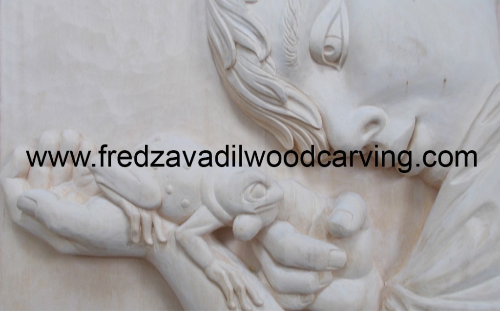 Wood carving by Fred Zavadil, basswood