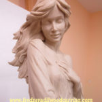 Clay model for a carved sculpture